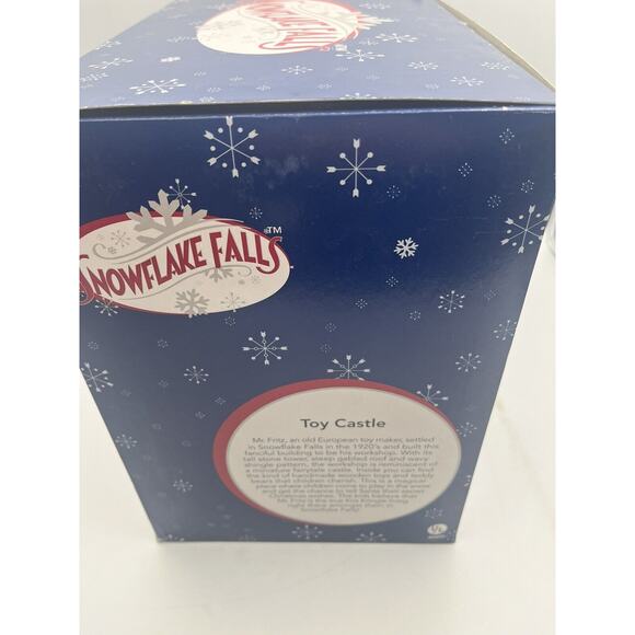 Snowflake Falls 8 Piece Porcelain Toy Castle Set Christmas Village Decor - Picture 12 of 12